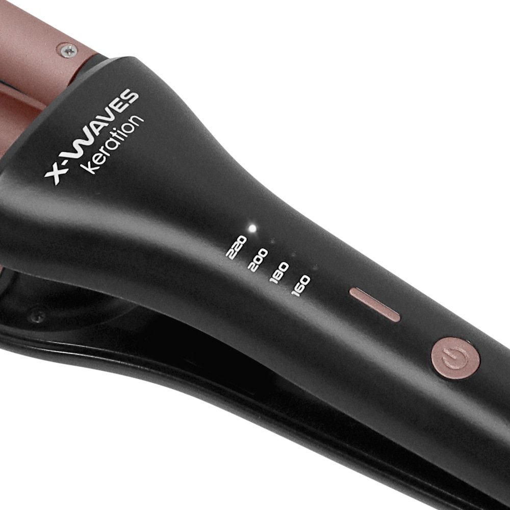 Modelador de Cachos Gama X-WAVES Keration - Rosê/Preto, Bivolt