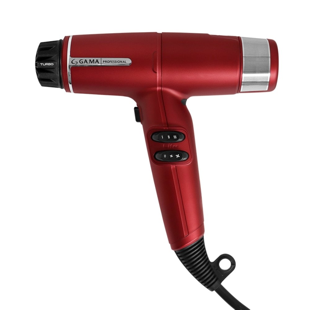 Secador Gama IQ Lite Red - 1400W, 2 Velocidades, 3 Temperaturas, Vermelho, 110V