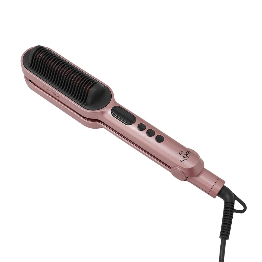 Prancha Modeladora Gama Waver & Brush Keration - 70W, Rosa, Bivolt
