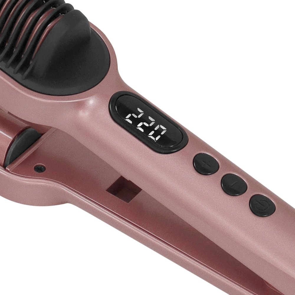 Prancha Modeladora Gama Waver & Brush Keration - 70W, Rosa, Bivolt