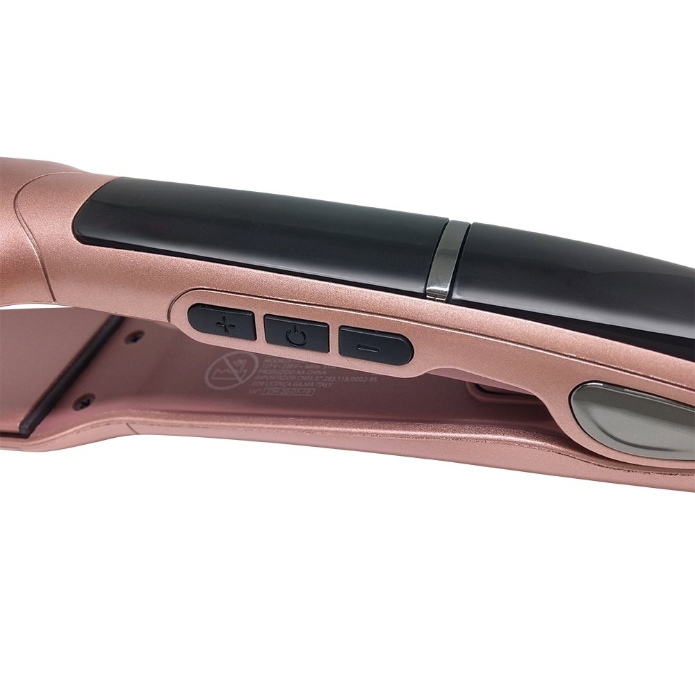 Prancha Modeladora Gama X-WIDE Keration Pro - Rosa, 51W, Bivolt