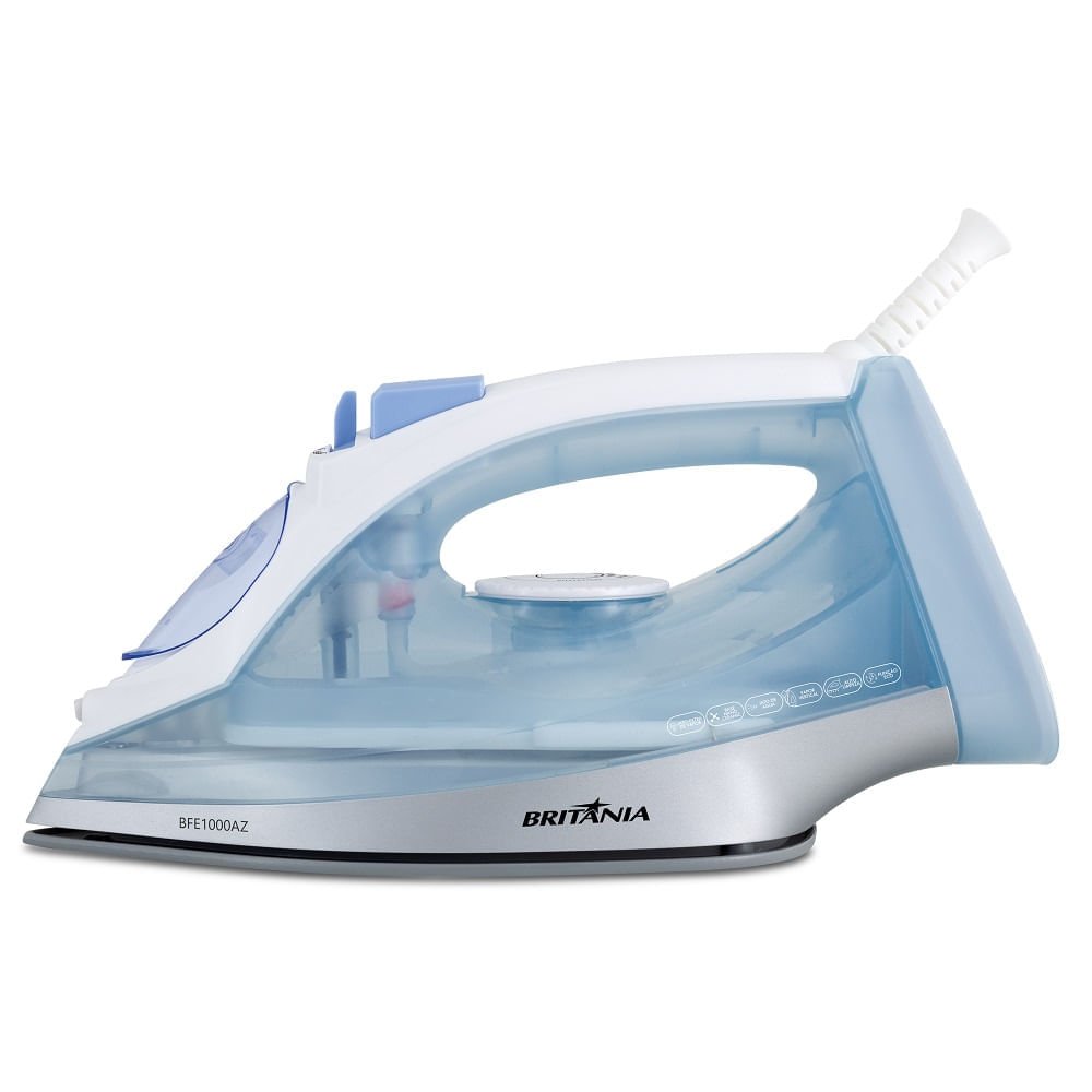 Ferro a Vapor Britânia Nano Ceramic Eco 430ml Azul e Branco BFE1000AZ ¿ 220 Volts