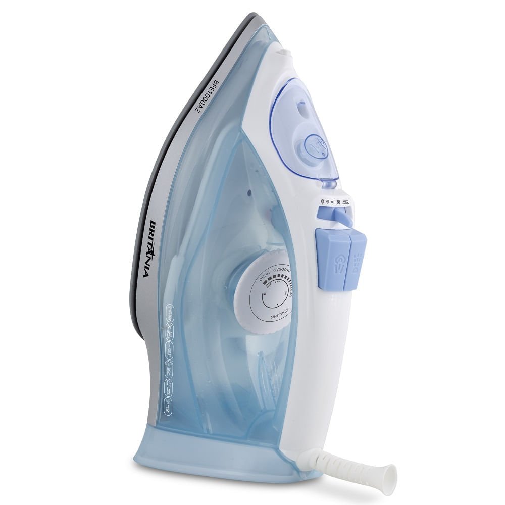 Ferro a Vapor Britânia Nano Ceramic Eco 430ml Azul e Branco BFE1000AZ ¿ 220 Volts