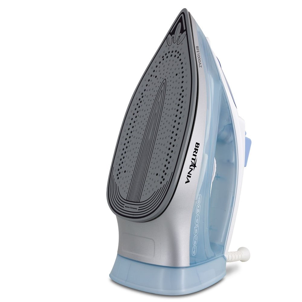 Ferro a Vapor Britânia Nano Ceramic Eco 430ml Azul e Branco BFE1000AZ ¿ 220 Volts