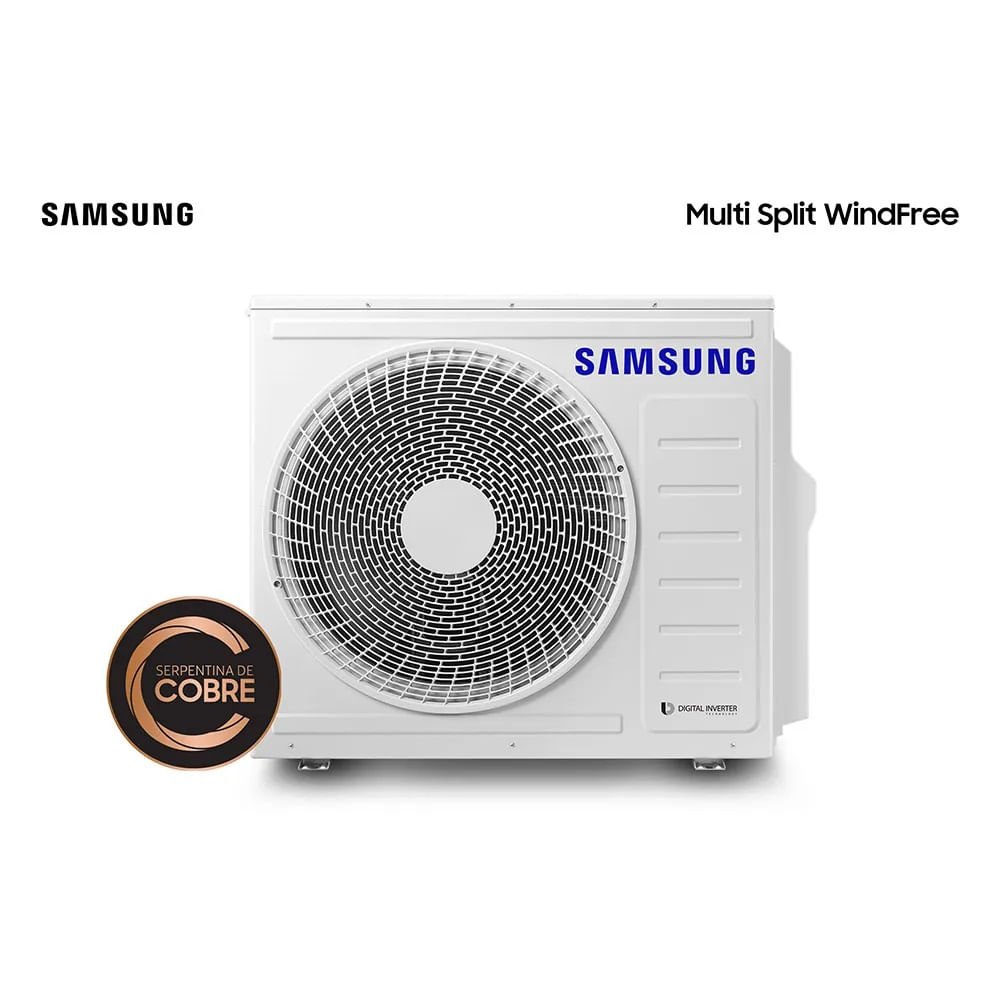 Ar Condicionado Multi Split Samsung Hi Wall Wind Free 4x9000 BTU/h Quente e Frio AJ080AXJ4KH/AZ ¿ 220 Volts