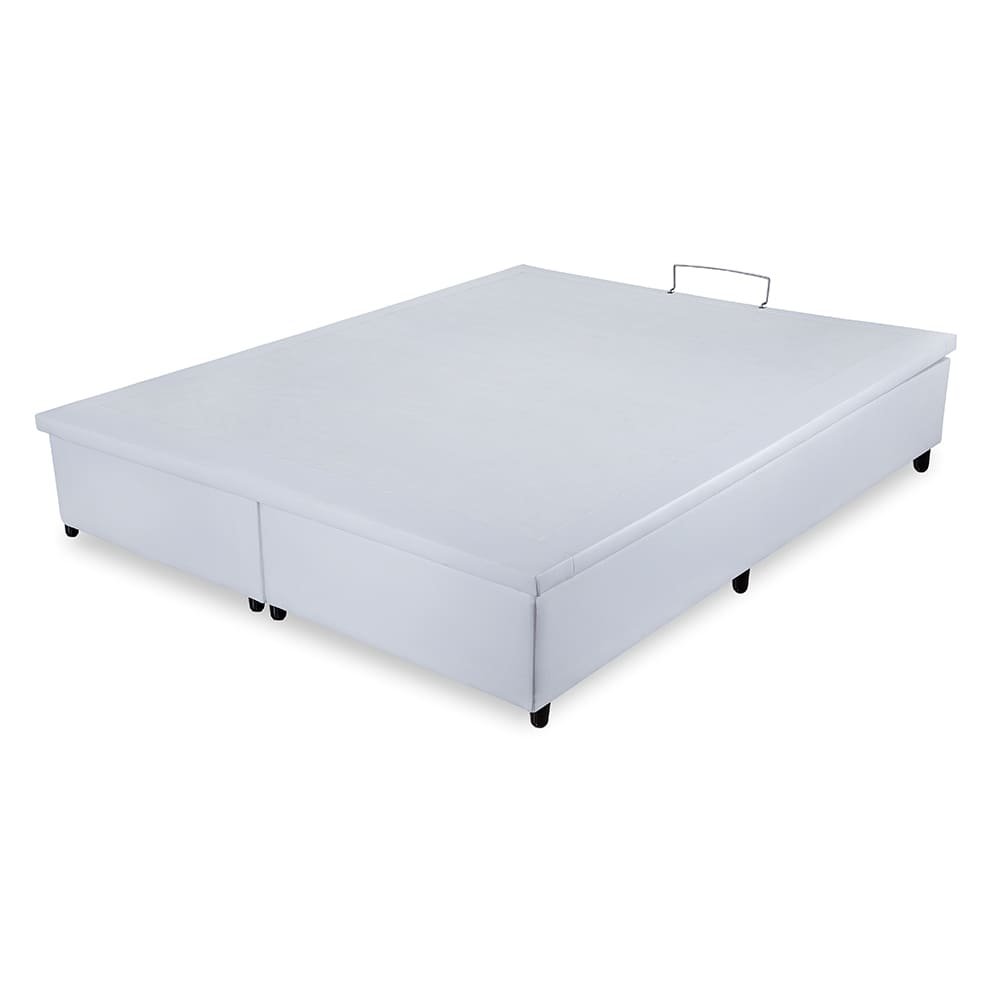 Base Cama Box Baú Orthocrin Branco Queen- 158x198x31