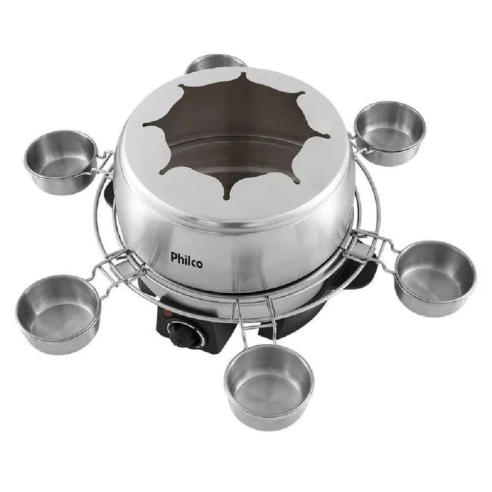 Panela de Fondue Philco 2,3 Litros Prata PPE03I ¿ 220 Volts