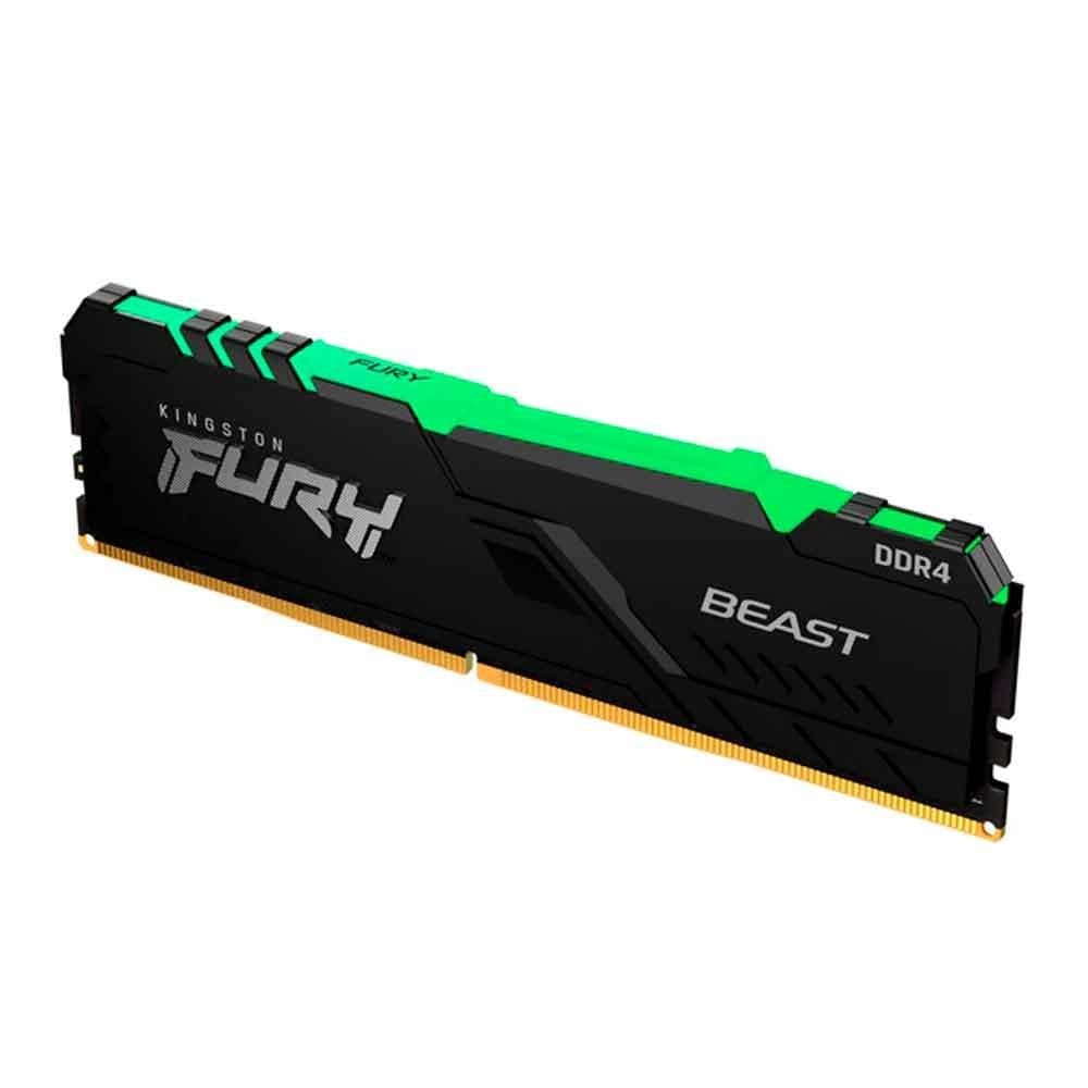 Memoria Kingston Fury Beast Rgb 16gb Ddr4 3600mhz 1.35v Black Desktop - Kf436c18bb2a/16