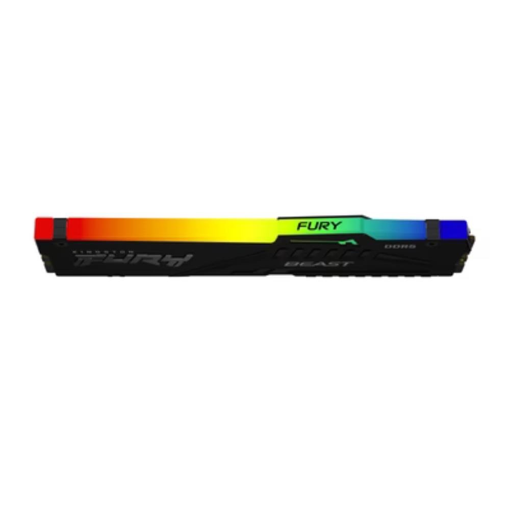 Memória RAM 32gb DDR5 Kingston Fury Beast RGB, 5600MTs, CL40, Preto, KF556C40BBA/32