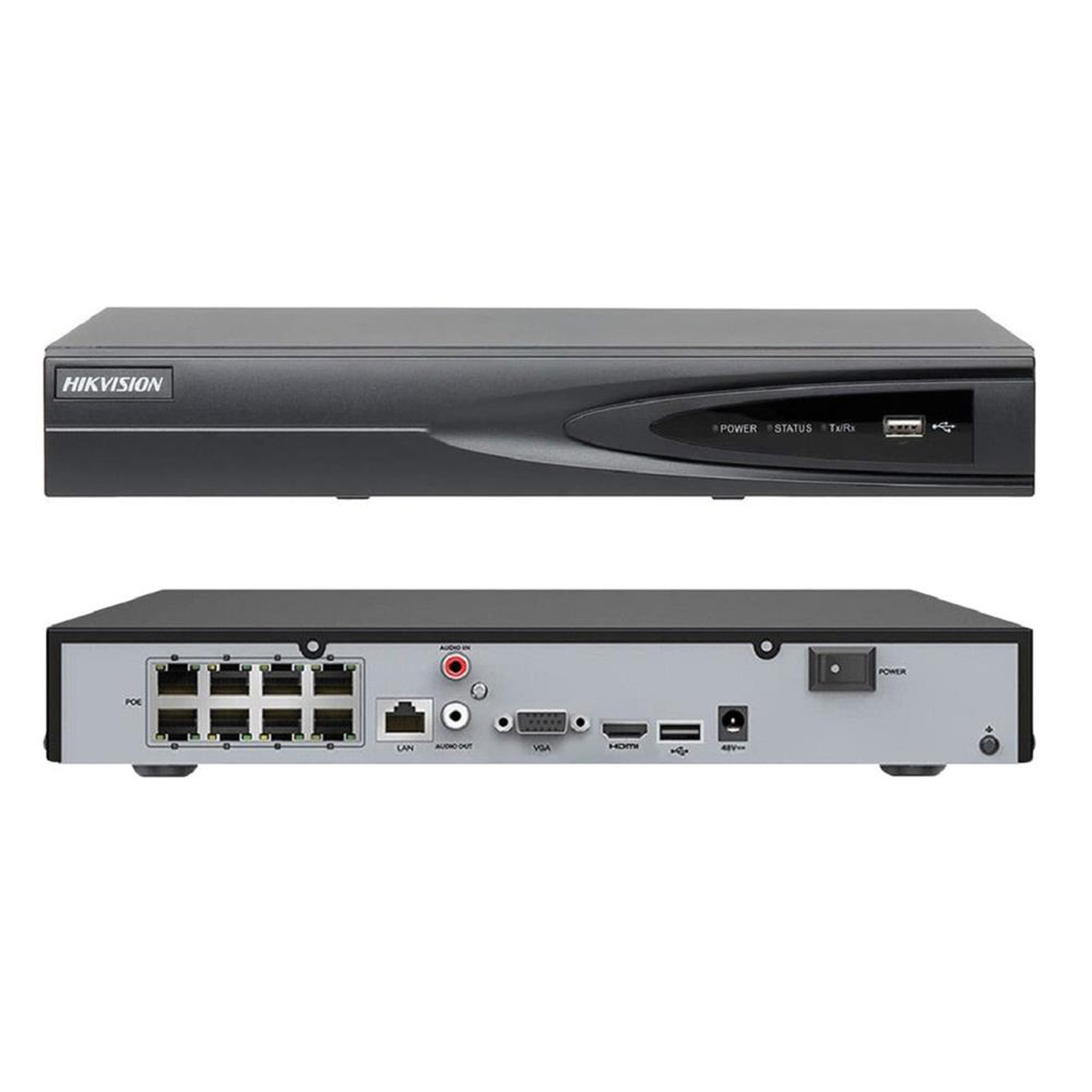 Nvr Hikvision Ds-7608Ni-Q1/8P, 8 Canais Poe, 4K, H.265+ - 303617647