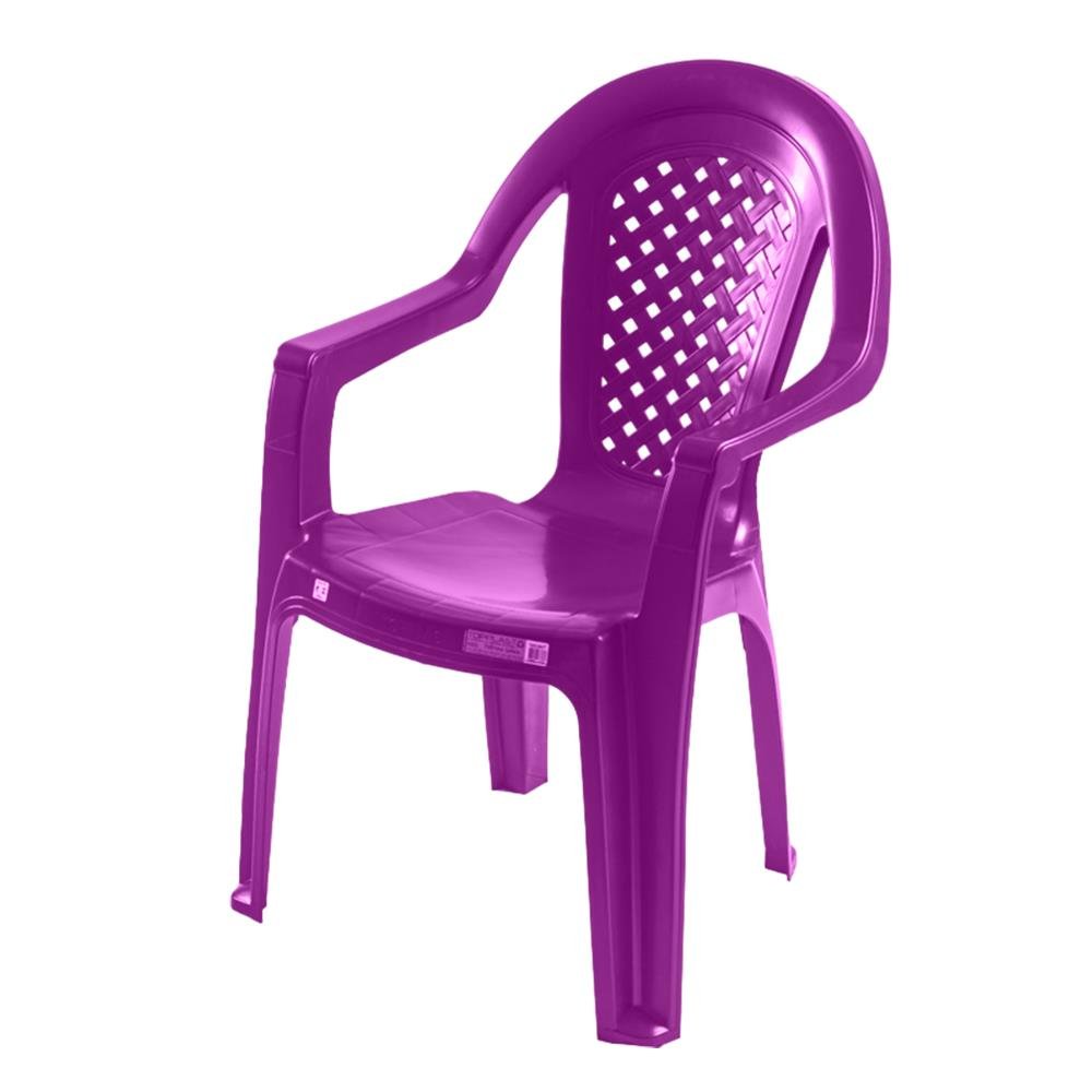 Cadeira Poltrona Isabela Roxo Topplast