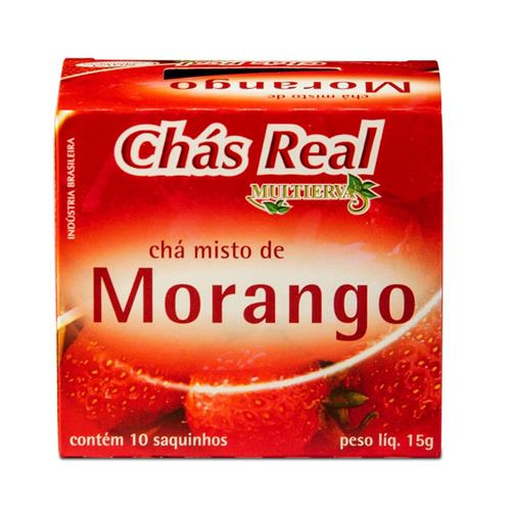 Chá Real Multiervas Morango 15 Gramas