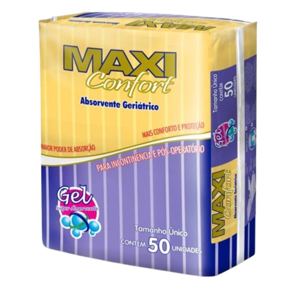 Absorvente Geriátrico Maxi Confort - 8 Pacotes com 50 Unidades - 400 Tiras