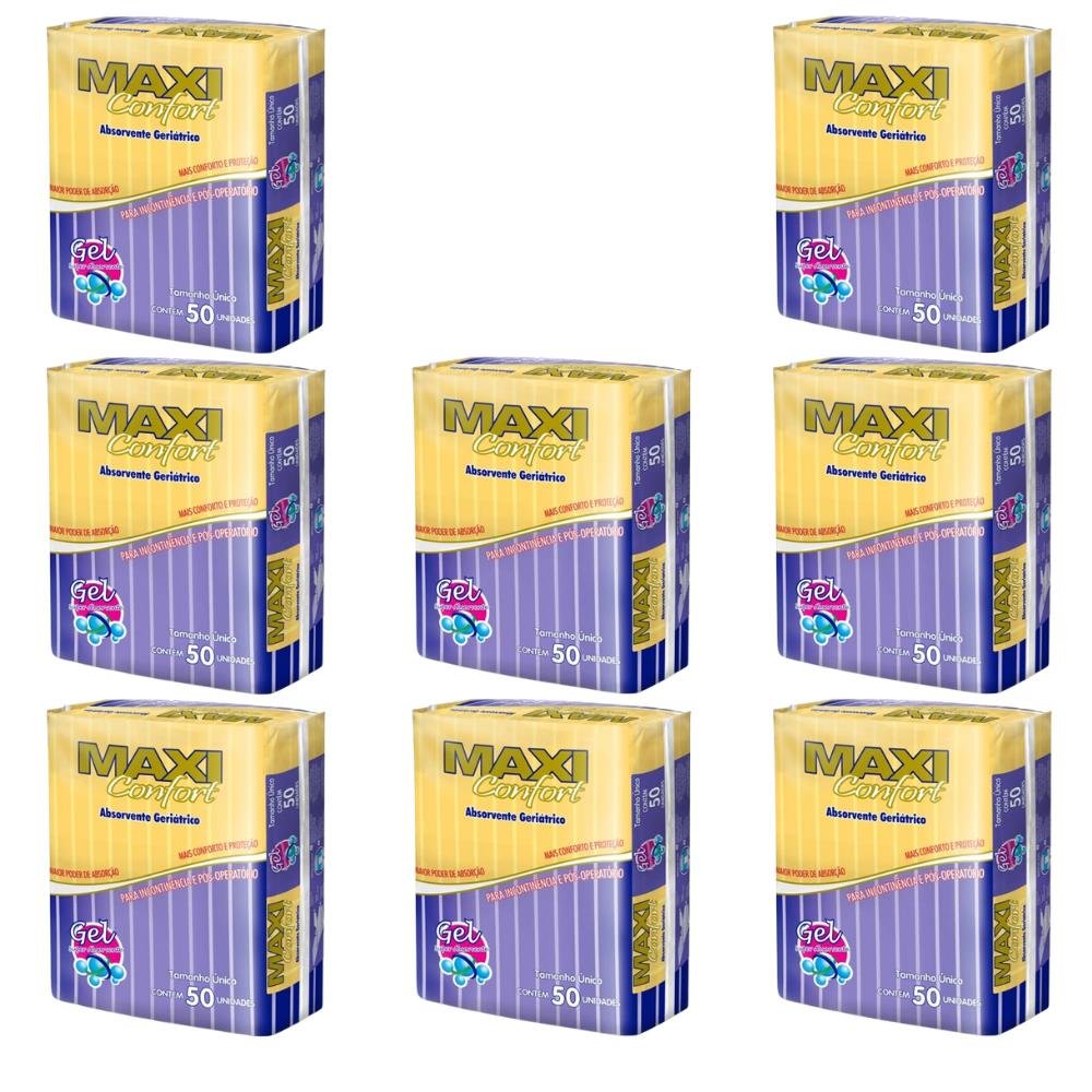 Absorvente Geriátrico Maxi Confort - 8 Pacotes com 50 Unidades - 400 Tiras