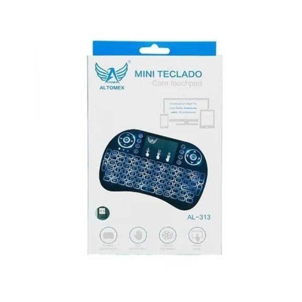 Mini Teclado Altomex / AGold Sem Fio C/ Led USB