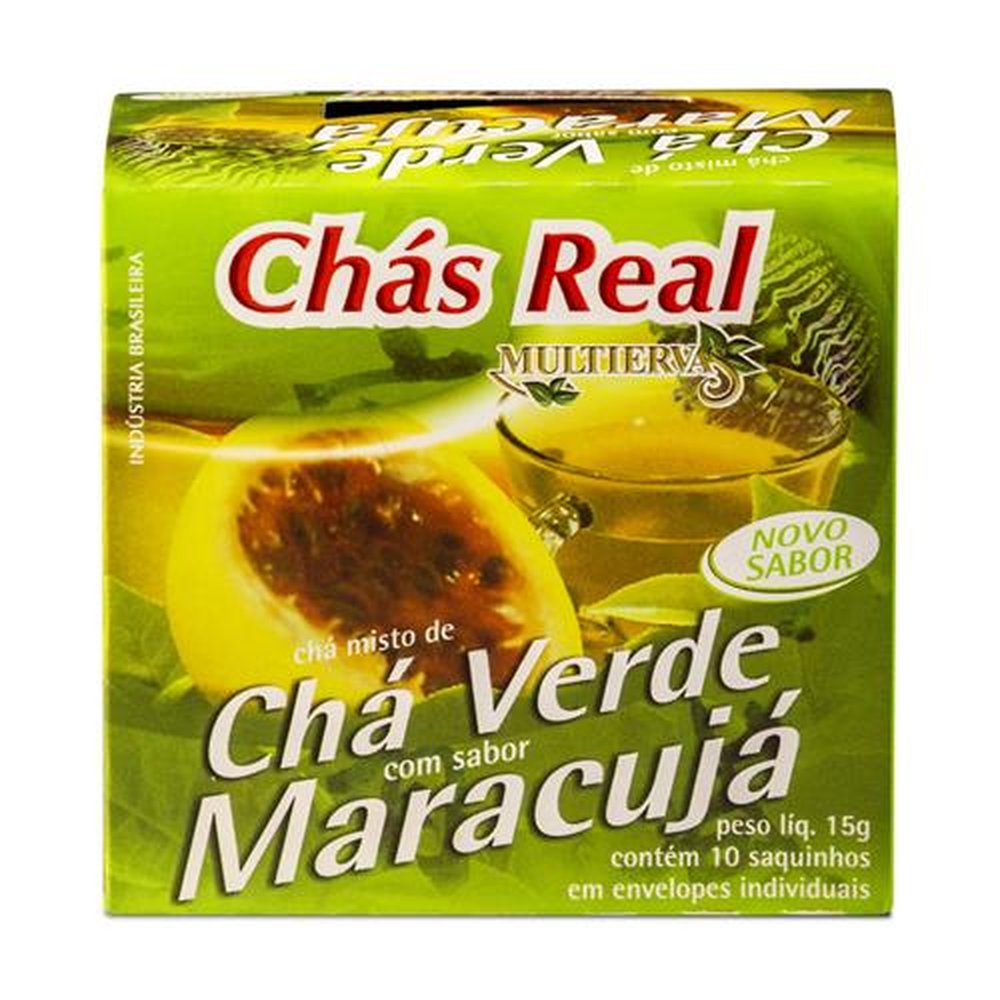 Chá Real Multiervas Chá Verde com Maracujá 15 Gramas