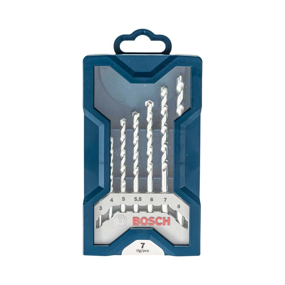 Jogo Broca Concreto Bosch Mini X-Line 3-8mm 7 Peças