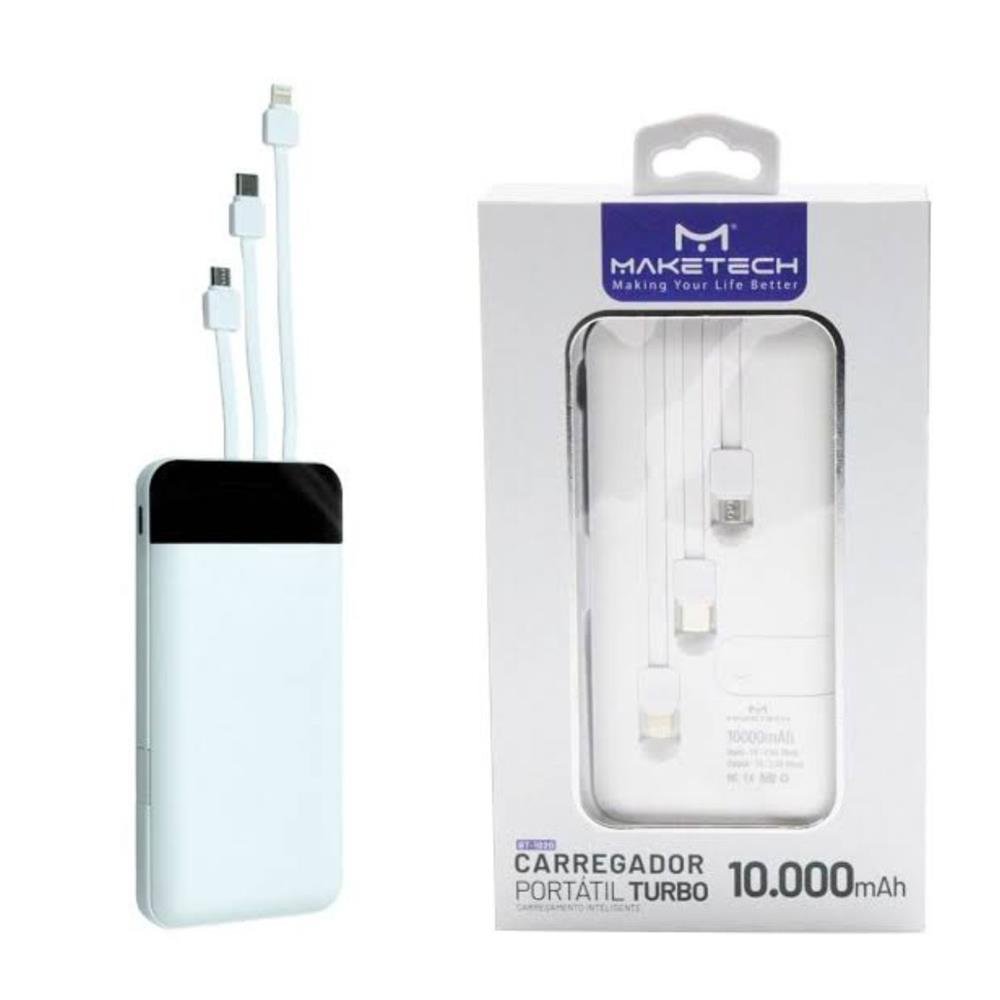 Carregador Portátil Turbo 10.000mAh Maketech
