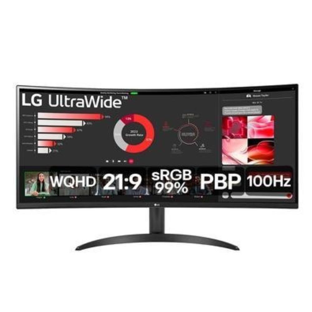 Monitor LG 34" 100Hz 5ms UltraWide Curvo 34WR50QC-B.AWZM - 3