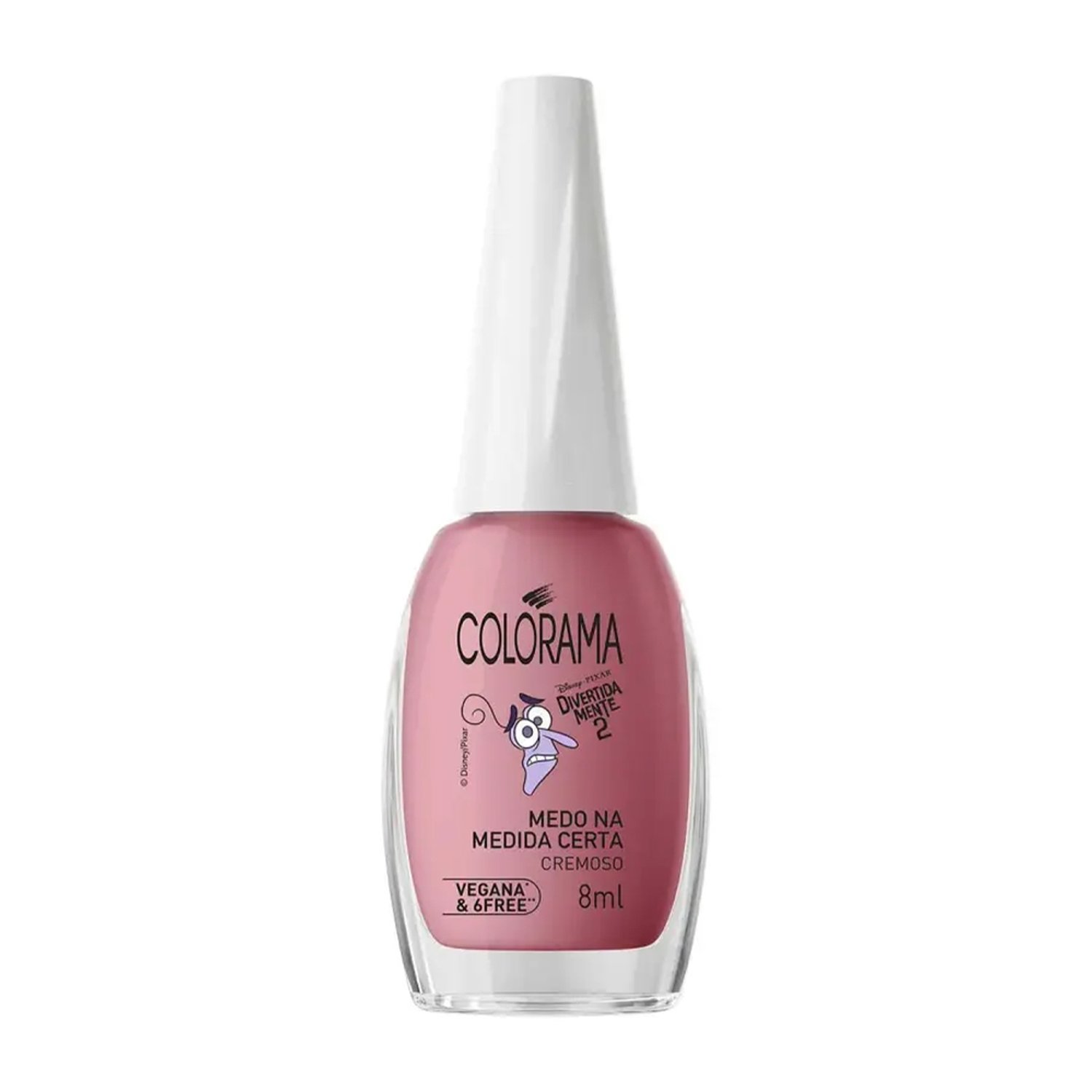 Esmalte Colorama Cremoso Divertidamente - Medo na Medida Certa Rosa 8ml