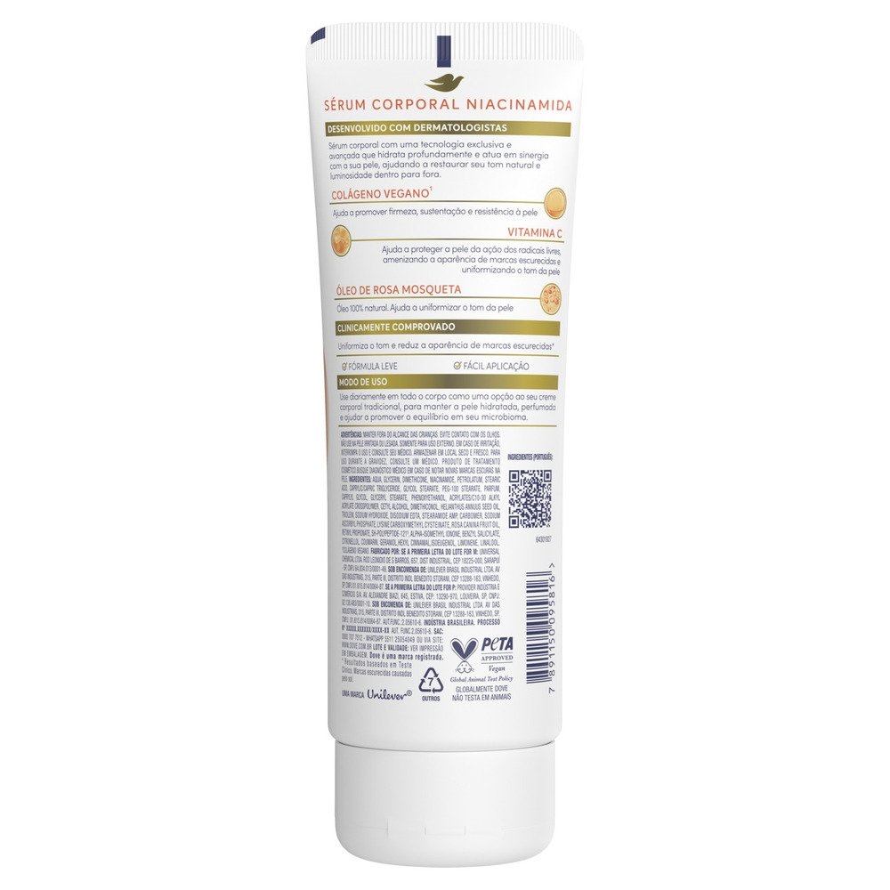 Sérum Dove Hidratante Corporal Niacinamida 180ml