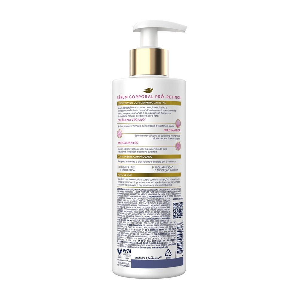 Sérum Dove Corporal Pro-Retinol + Firmador 380ml