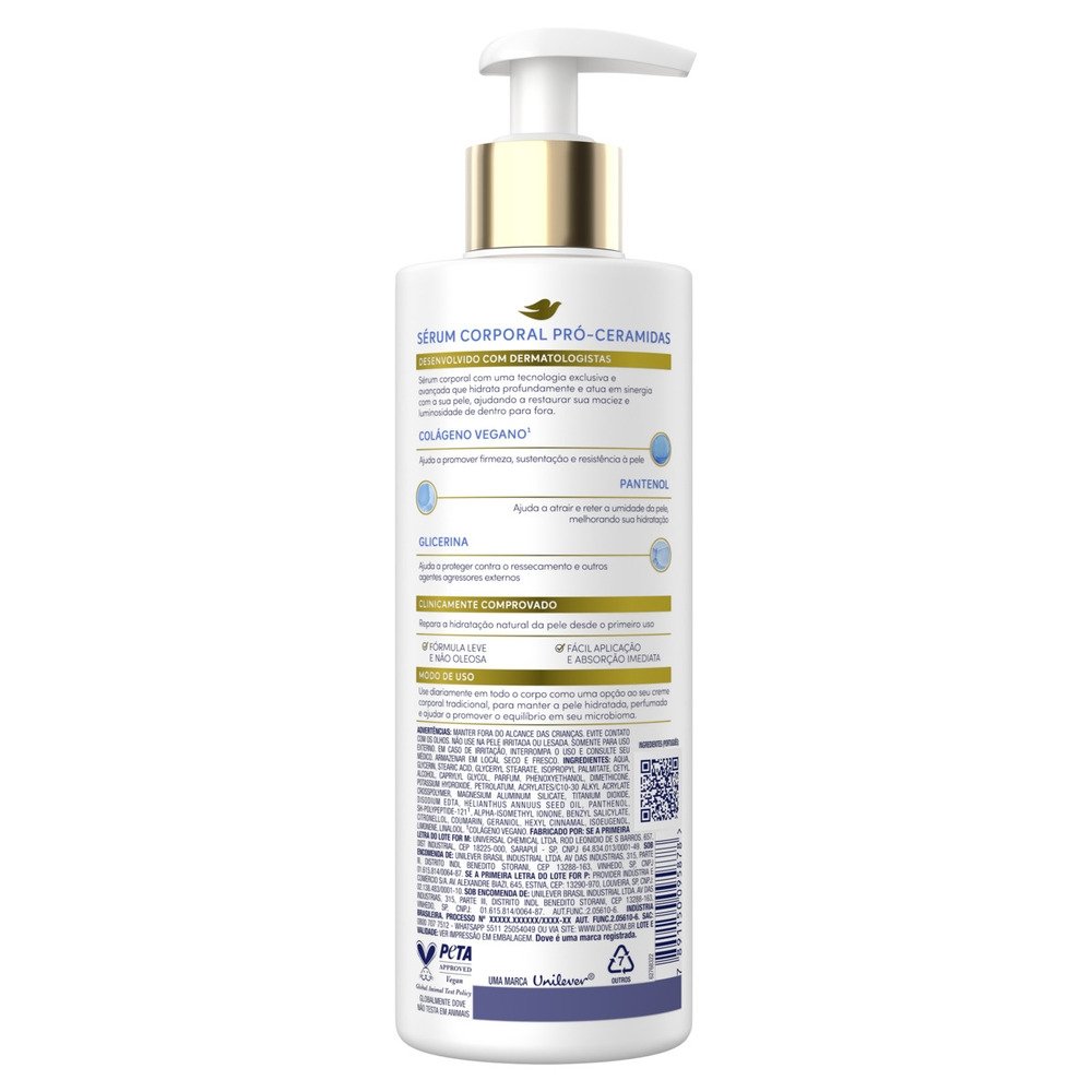 Sérum Dove Hidratante Corporal Pró Ceramidas 380ml
