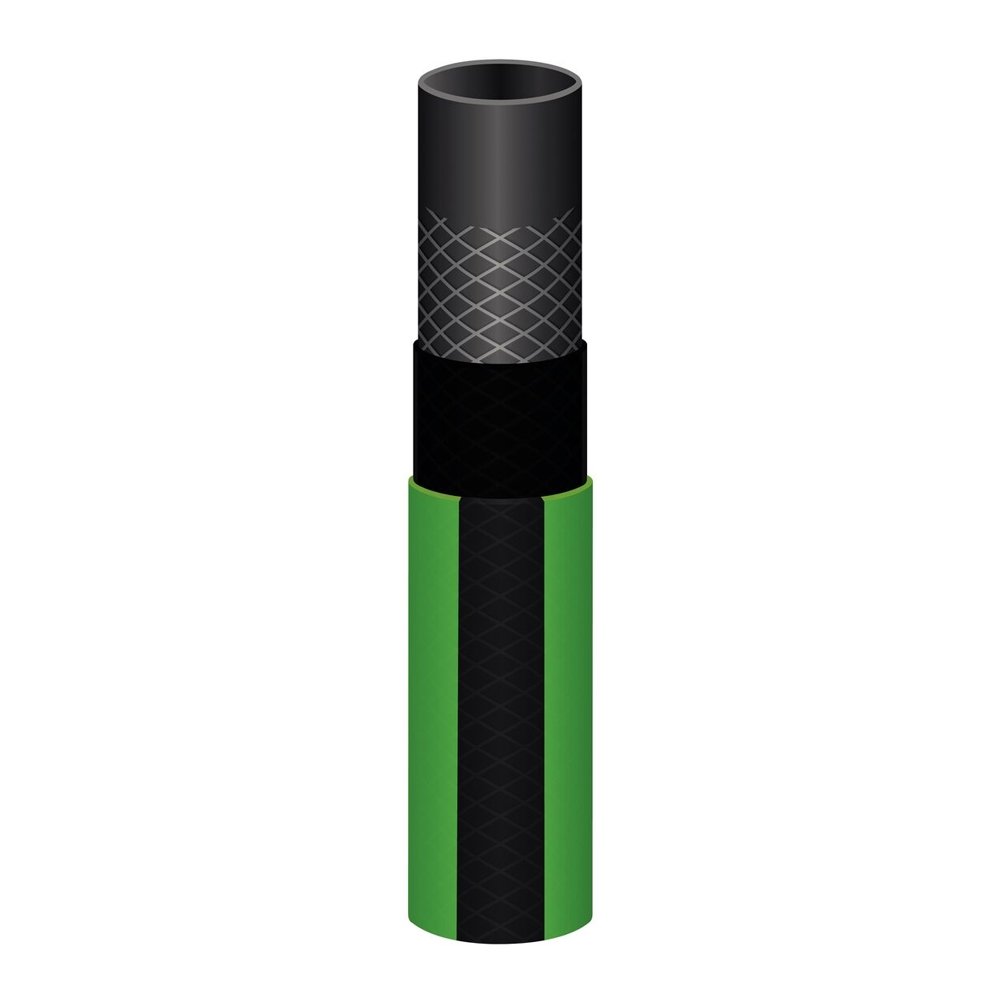 Mangueira Jardim Tramontina Flex Verde com Faixa Preta 4 Camadas 300M
