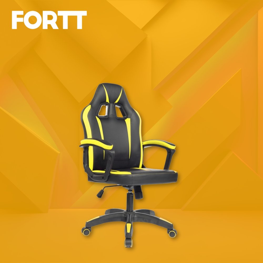 Cadeira Gamer Fortt Harbin Amarela - CGF022-AM