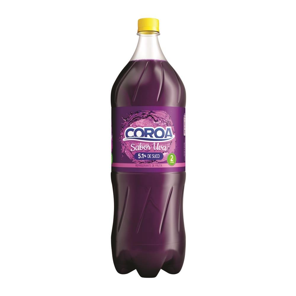 Refrigerante Sabor Uva Coroa 2L PET com 06 Unidades