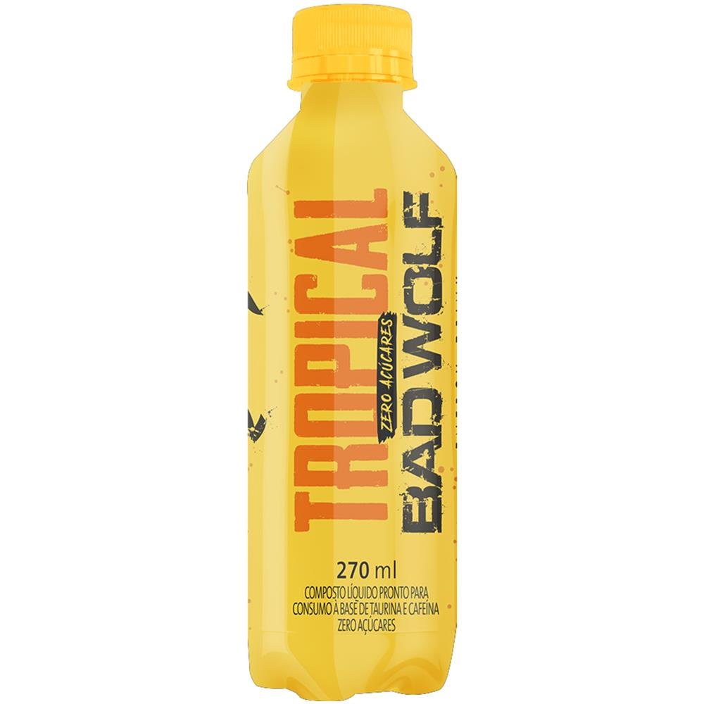 Energetico Bad Wolf Tropical 270Ml Pet Com 12 Unidades