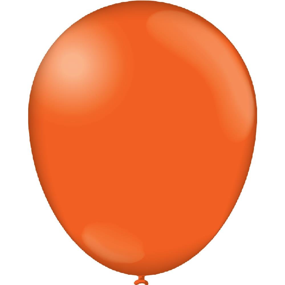 Balao Liso 7 Laranja - Embalagem com 50 unidades.