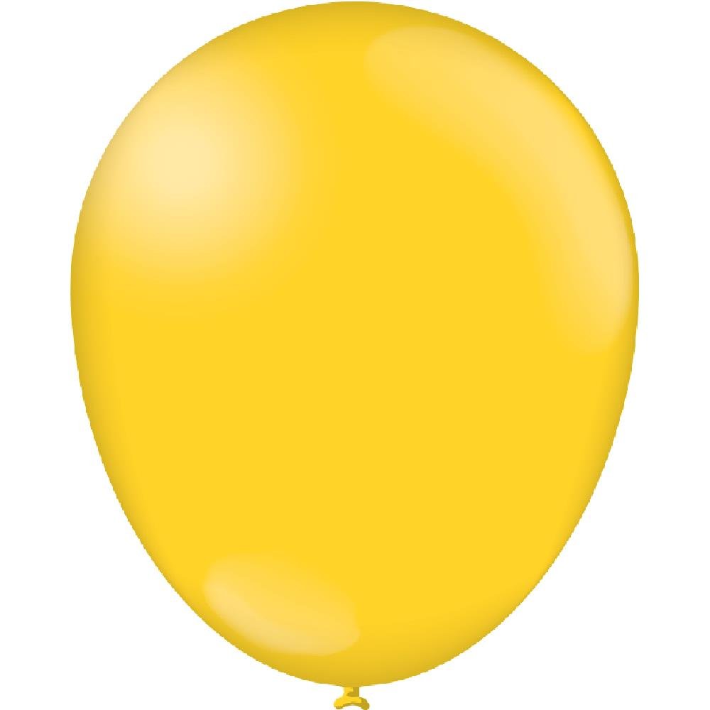 Balao Liso 9 Amarelo - Embalagem com 50 unidades.