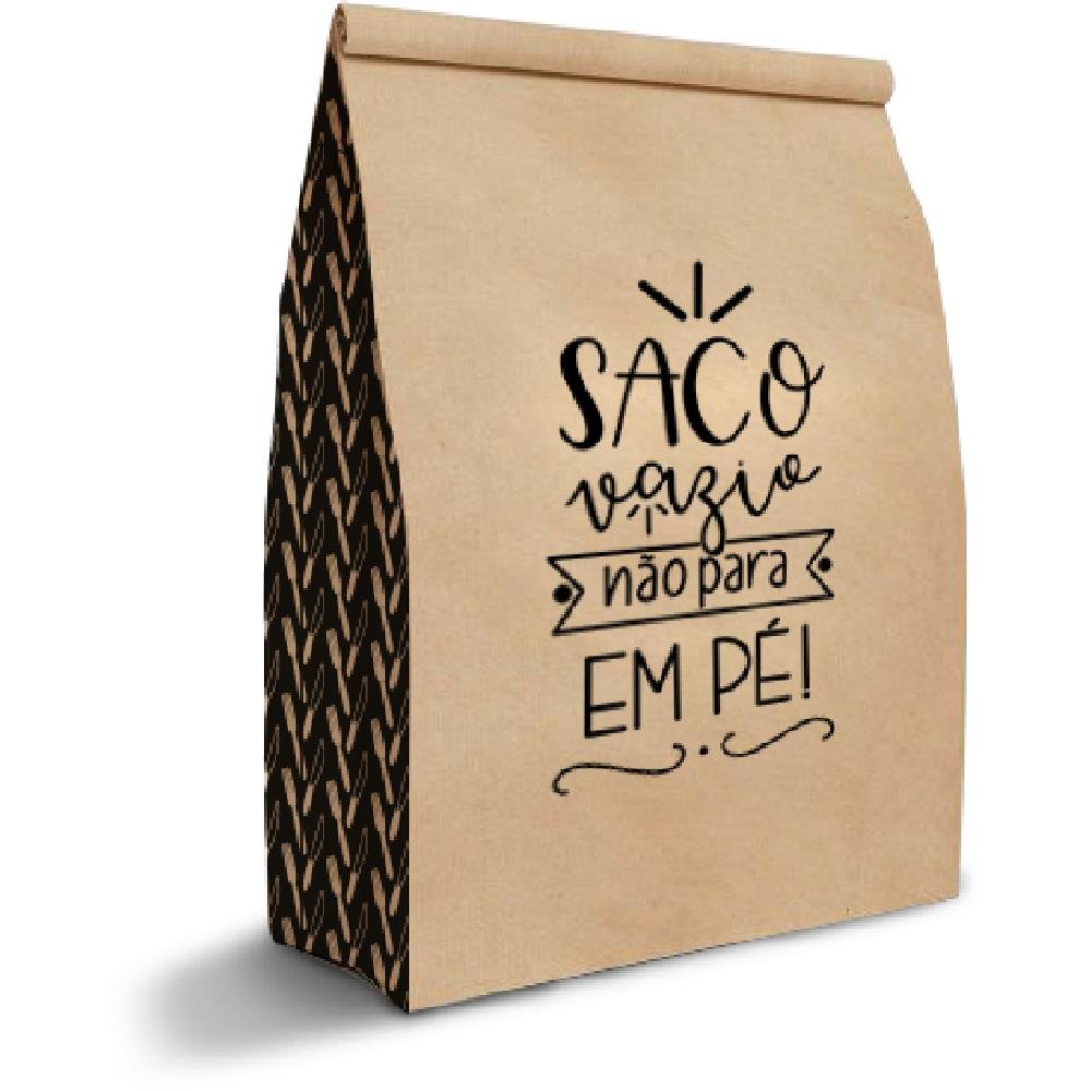 Saco Delivery Kraft G 33X26X17 Saco Vazio - Embalagem com 50 unidades.