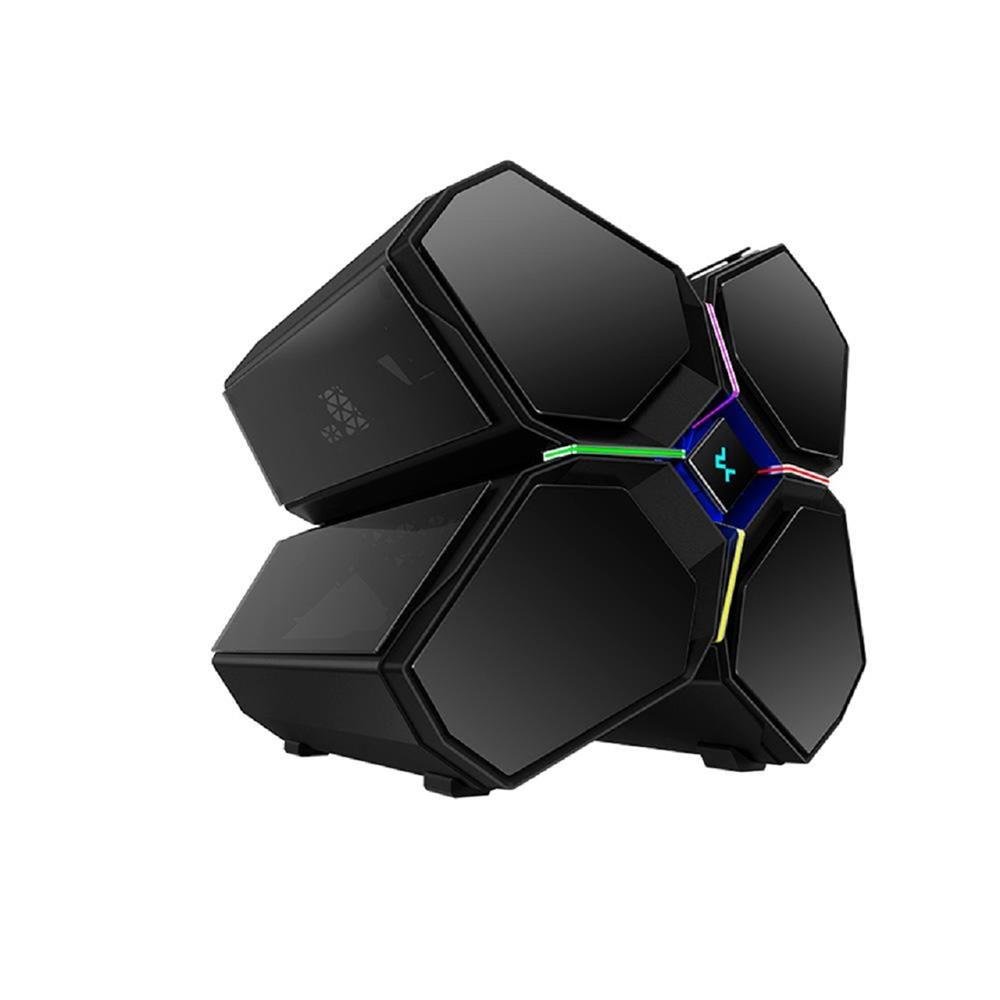 Gabinete Gamer Deepcool Quadstellar Infinity, Rgb, Full Tower, Vidro Temperado, Sem Fonte, Sem Fan, Preto