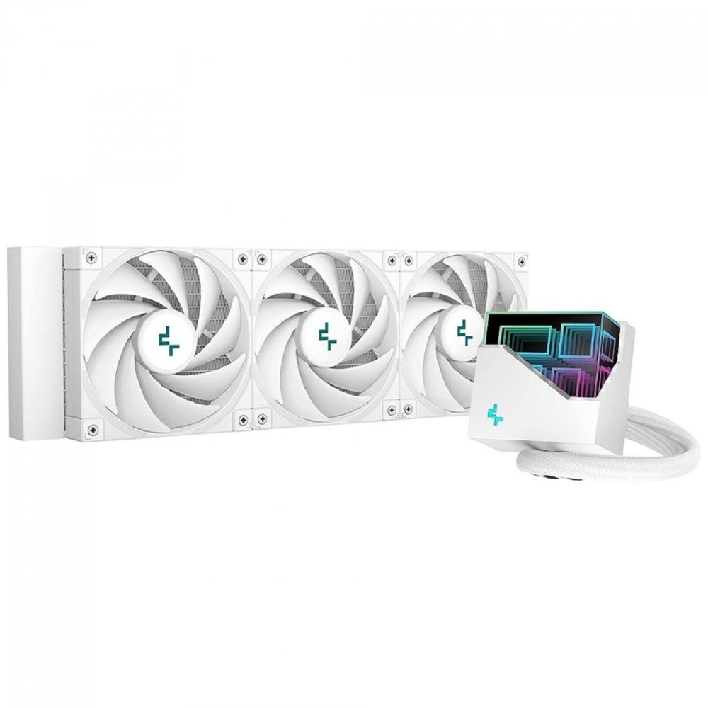 Water Cooler Deepcool Lt720 Wh, Rgb, 360Mm, Intel E Amd, Branco