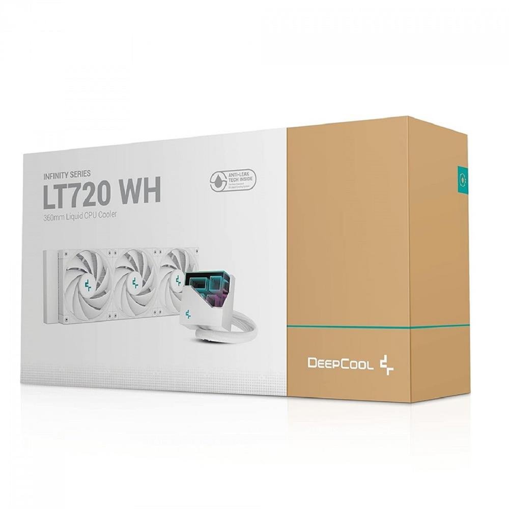 Water Cooler Deepcool Lt720 Wh, Rgb, 360Mm, Intel E Amd, Branco