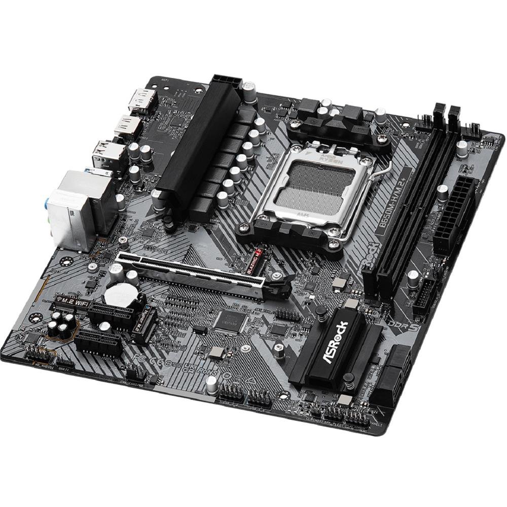 Placa Mãe ASRock B650M-H/M.2+, Chipset B650M, Amd AM5, m-ATX, DDR5