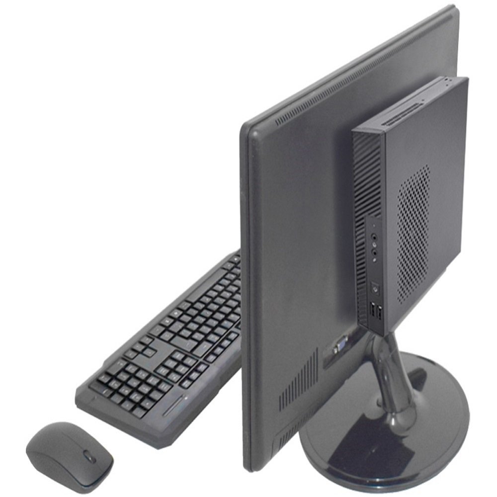 Mini Pc com monitor de 19 ss120 8gb teclado e mouse sem fio win10 Pro