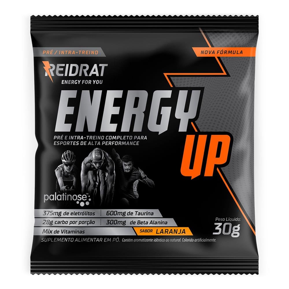 Energy UP Pré e Intra treino (Display 15 sachês 30g) - Laranja