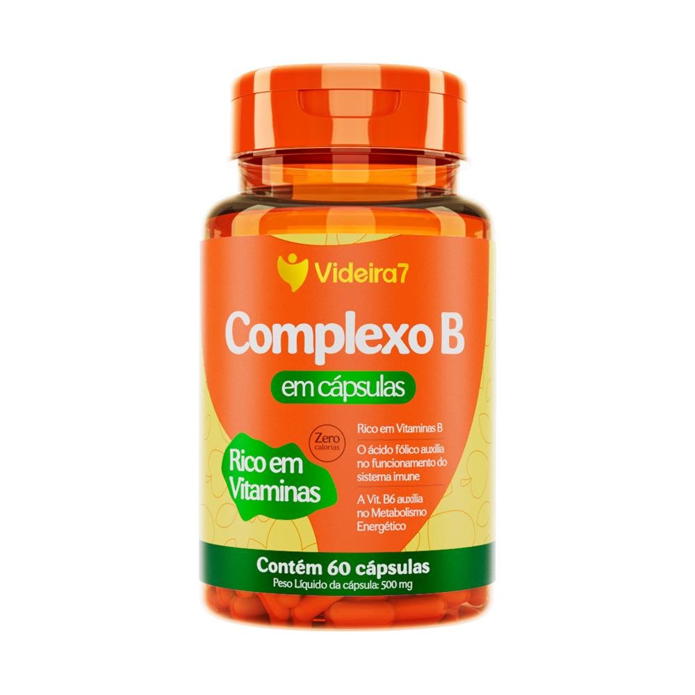 COMPLEXO B 100% IDR 60 CAPSULAS - VIDEIRA 7