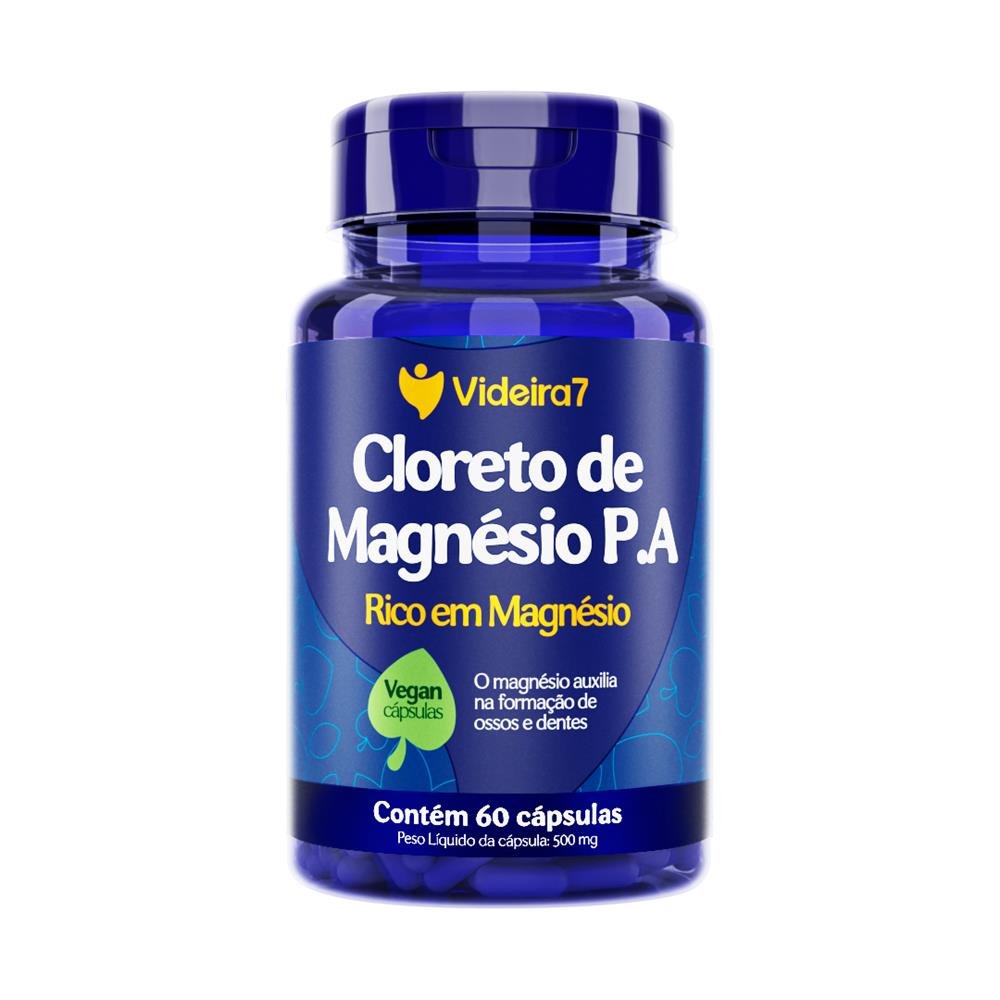 CLORETO MAGNÉSIO PA 60 CAPSULAS VEGANA - VIDEIRA 7