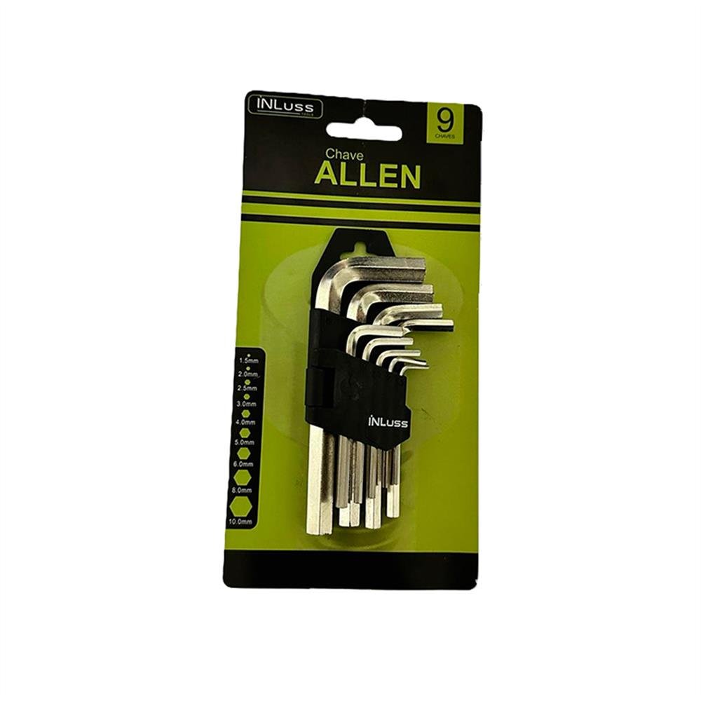 Chave Allen 09 Peças 1,5A 10Mm Inluss