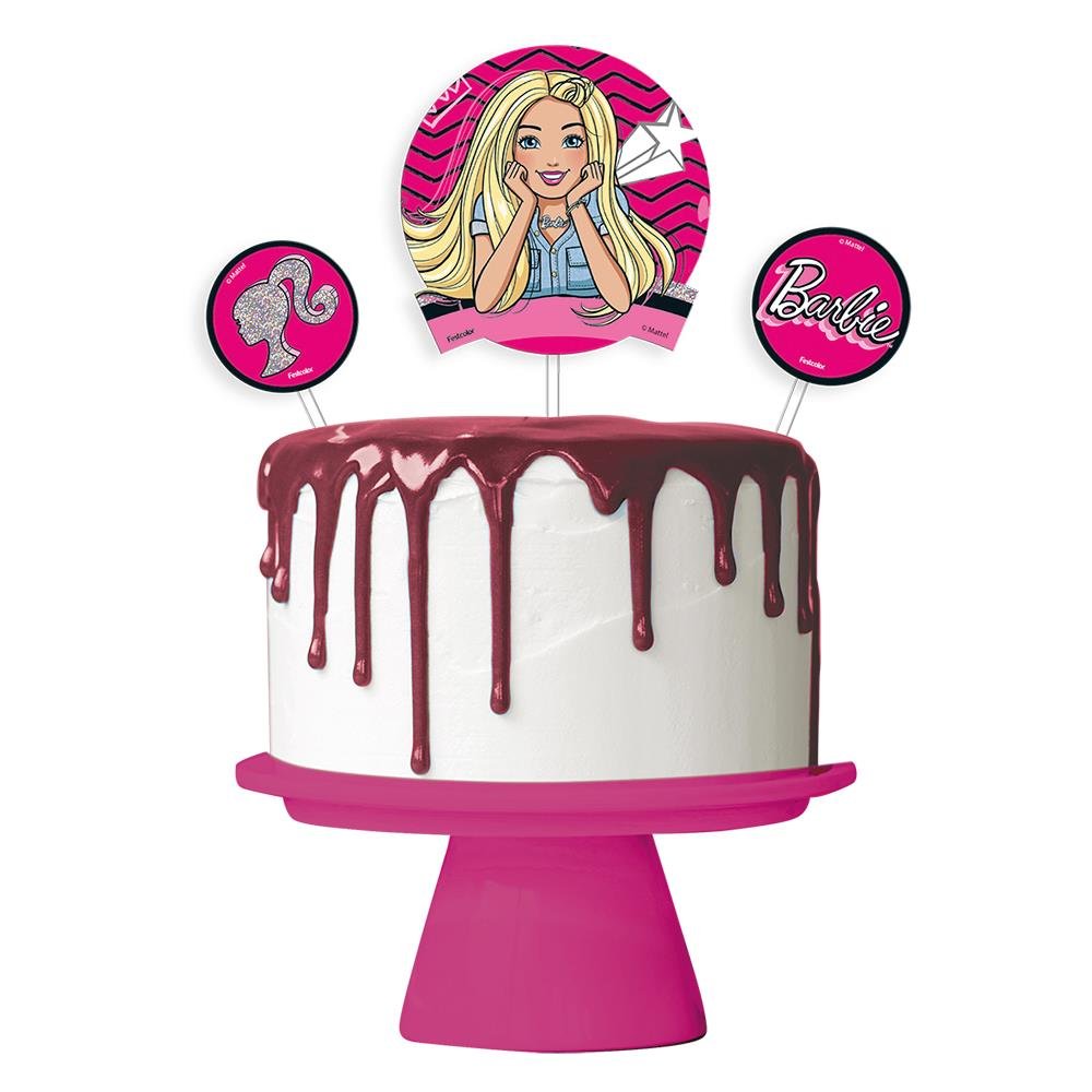 Kit Topo De Bolo Barbie