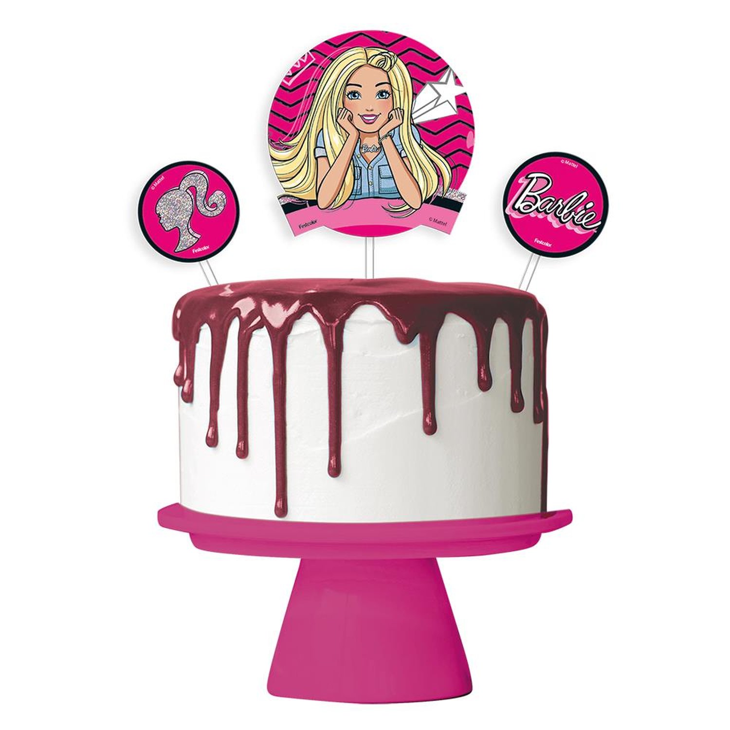 Kit Topo De Bolo Barbie
