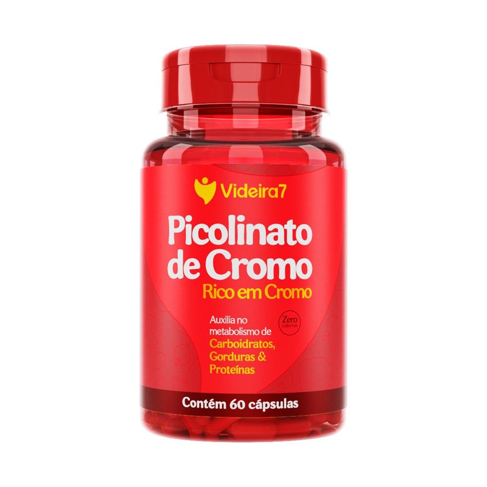 PICOLINATO DE CROMO 100% IDR 60 CAPSULAS - VIDEIRA 7