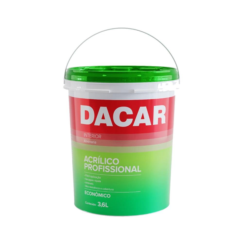 Tinta Acrilico Dacar Profissional Interior 3,6L Verde Tropica