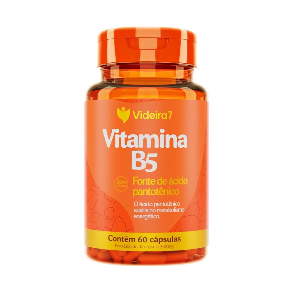 Vitamina B5 (Ácido Pantotênico) 100% Idr 60 Capsulas