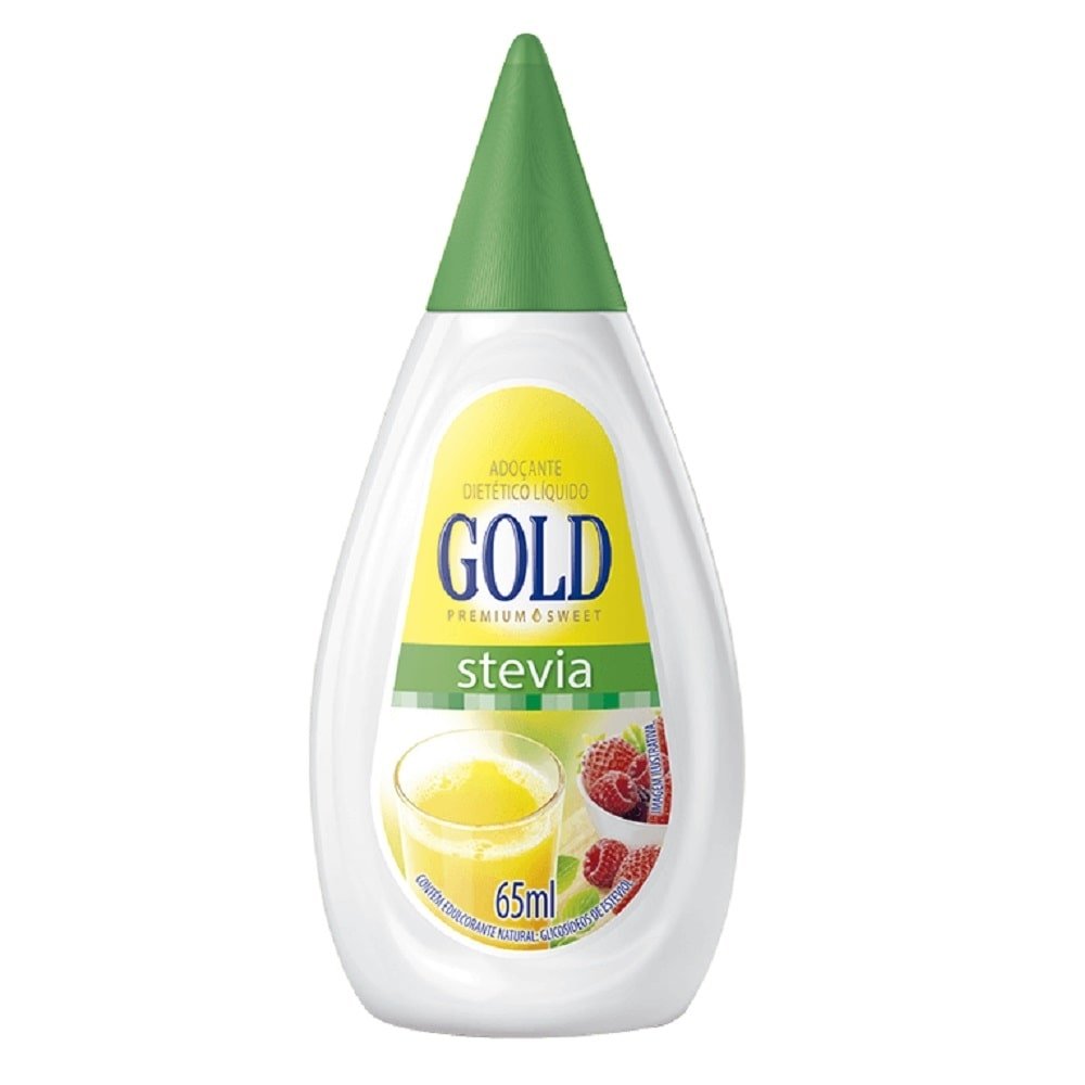 Adoçante Gold Stevia 65ml - Embalagem com 12 Unidades