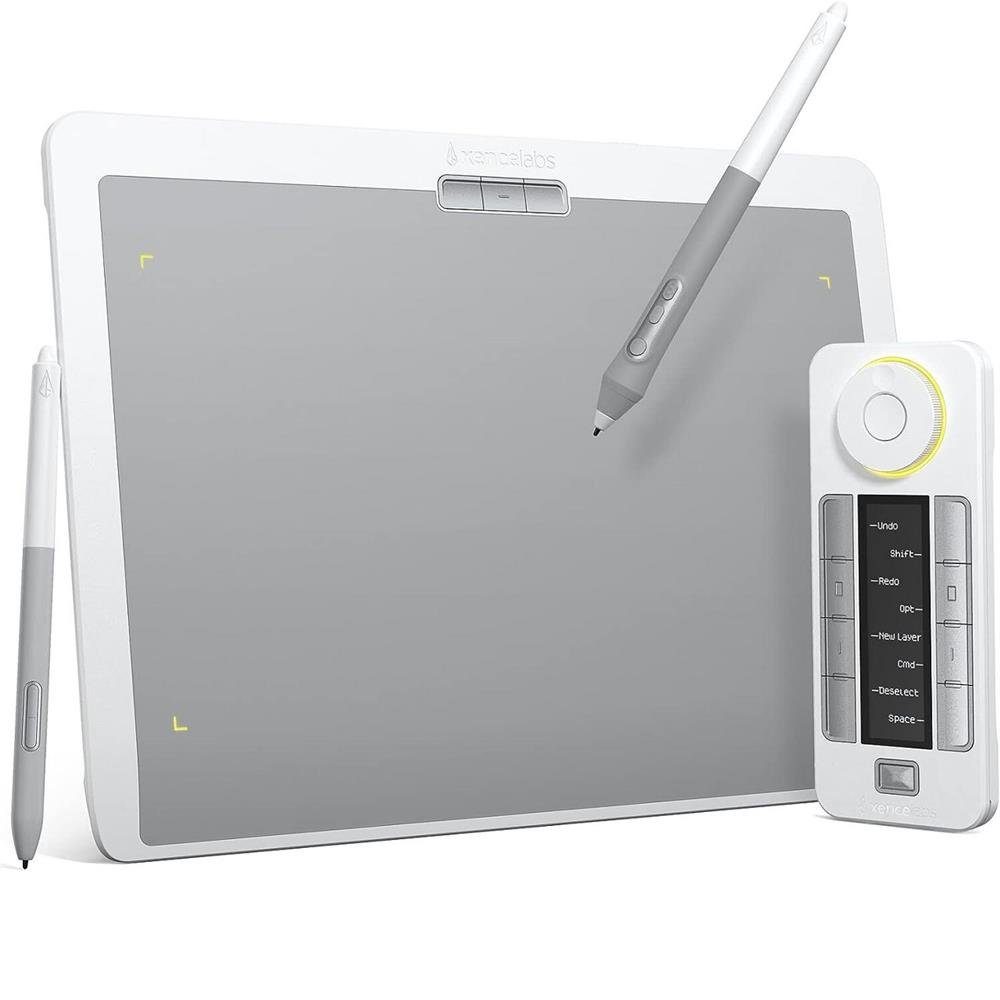 Mesa Digitalizadora Xencelabs Media SE Conjunto, 2 canetas, 12 Polegadas, Branco